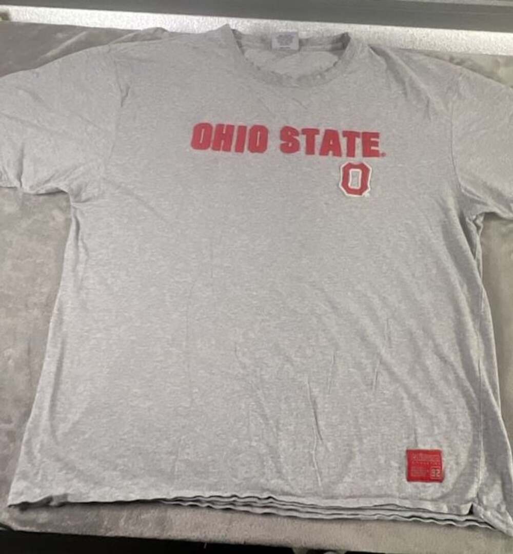 Colosseum Ohio State Buckeyes T-Shirt Size XXL Gray Graphic Logo Short Sleeve